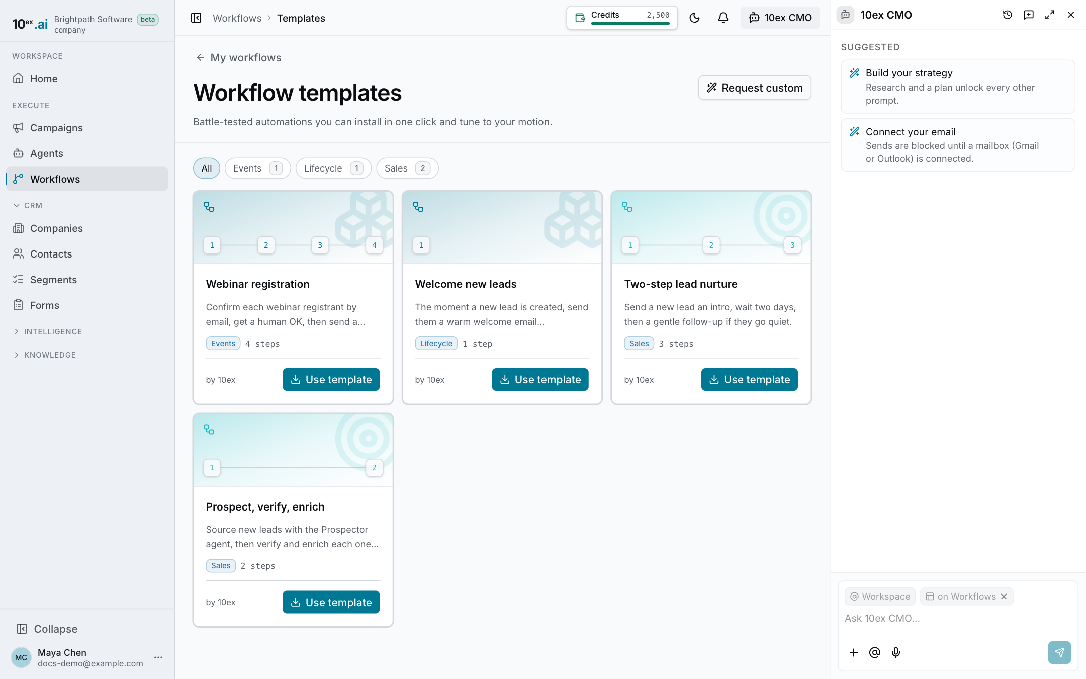 The workflow templates gallery
